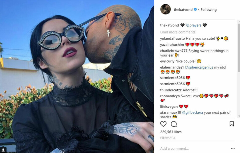 Kat Von D har giftet seg med Leafar Seyer