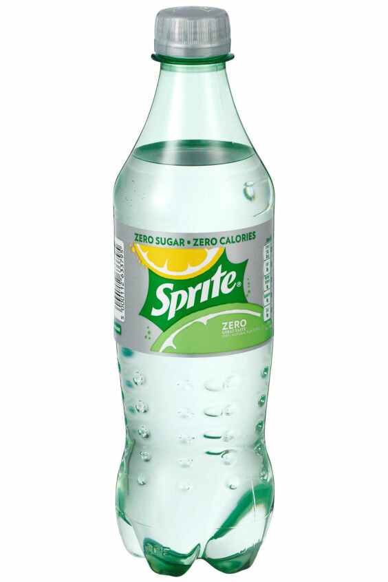 BYTT COLA MED SPRITE: Vi aner ikke om Sprite Light gir samme effekt, men det var det vi hadde bilde av ...