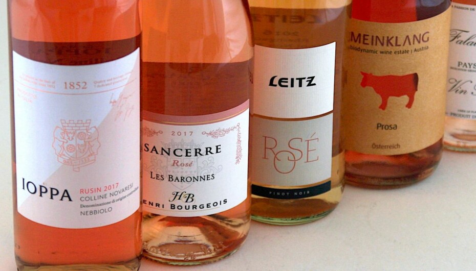 ROSÉVIN: To franske, én italiensk, én tysk og én østerriksk. ROSÉVIN: To franske, én italiensk, én tysk og én østerriksk.