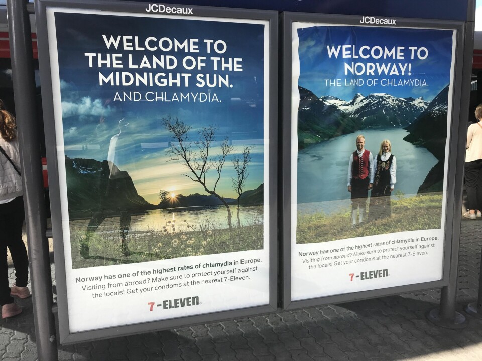 Humoristisk reklame fra 7-Eleven vekker oppsikt: Advarer turister mot klamydia