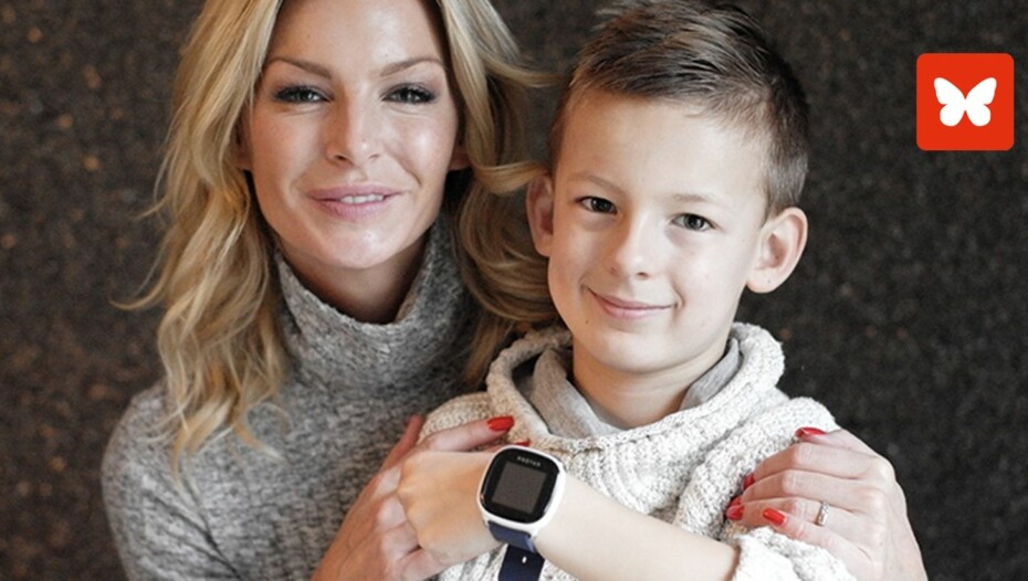 Kathrine Sørland og sønnen Leon er begge svært godt fornøyde med smartklokken Xplora. Kathrine Sørland og sønnen Leon er begge svært godt fornøyde med smartklokken Xplora.