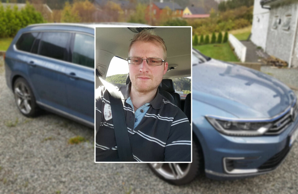FRA PLUG-IN HYBRID TIL DIESEL: Svein Andreas Isaksen kjøpte seg ny ladbar hybrid for halvannet år siden. Nå kjører han diesel igjen, og kunne ikke vært mer fornøyd.