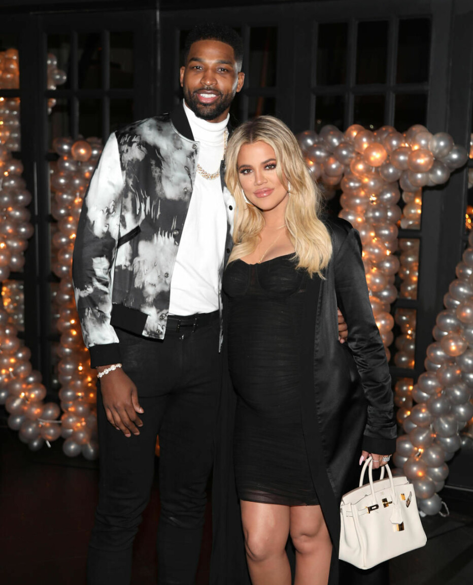 NYBAKTE FORELDRE: Tristan Thompson og Khloe Kardashian ble foreldre til True Thompson i april 2018.