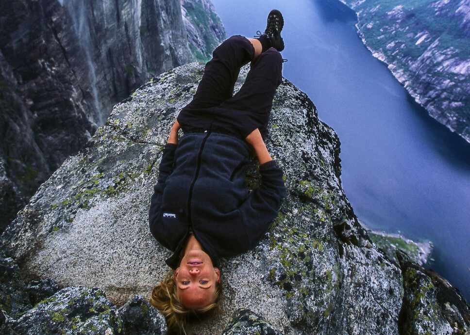 <b>KJÆRAG: </b>Selve majesteten i Lysefjorden. Med 1000 loddrette meter ned i fjorden med blankskurt granittberg er dette en krevende tur på merket sti.