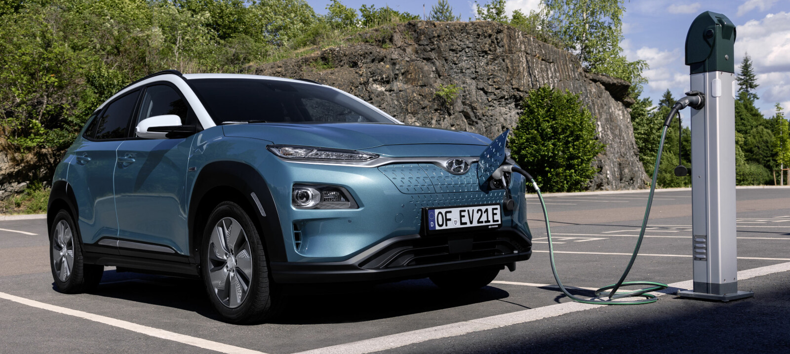 <b>NORGESSUKSESS: </b>Hyundai Kona Electric er den nyeste elbilen i Norge akkurat nå og er en bil som kan gi betydelige besparelser på familiebudsjettet.