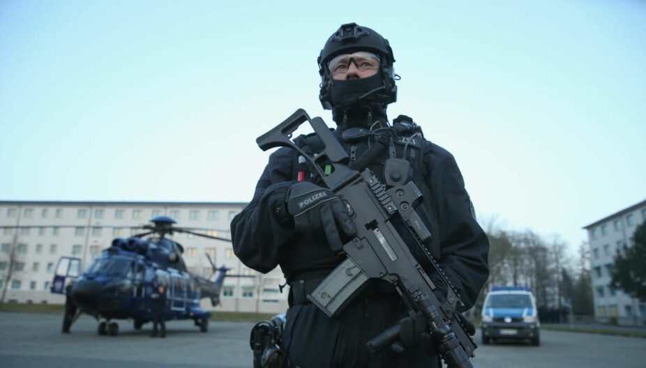 BUNDESPOLIZEI: På grunn av tysk lovgivning tilhører antiterrorstyrken GSG-9 det føderale tyske politivesenet.