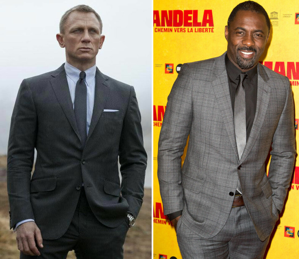 <b>SKAL IKKE SPILLE JAMES BOND:</b> Daniel Craig (til venstre) har spilt James Bond siden 2006. Når han gir seg er det mange som har ønsket Idris Elba i rollen som 007. Det skjer visstnok ikke.
