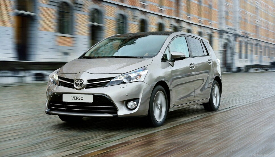 <b>SISTE VERS:</b> Toyotas kompakte flerbruksbil Verso er historie, nå forsvinner den fra det europeiske markedet.