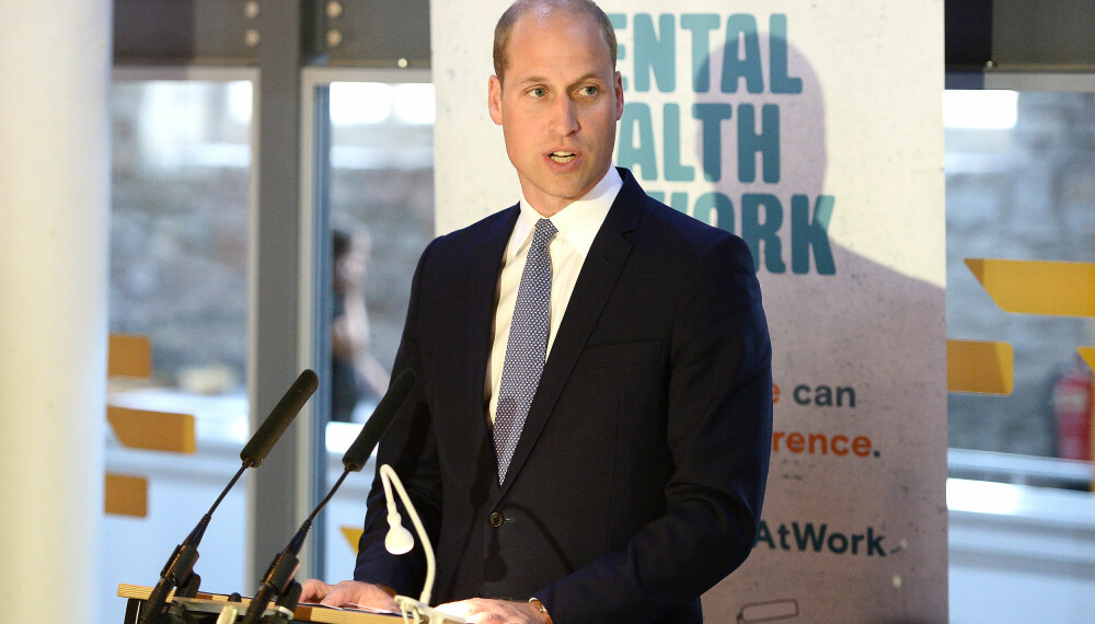 Prins William taler under Mental Health-prosjektet.