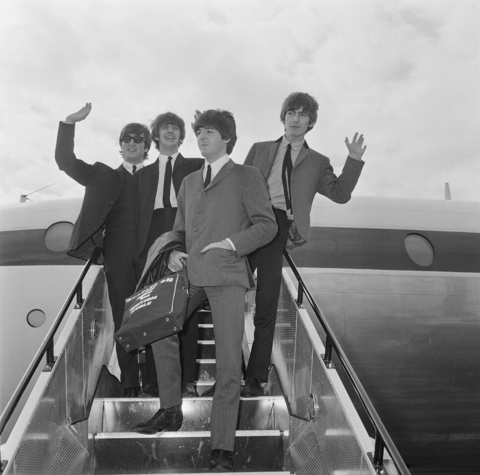 <b>POPULÆRE:</b> The Beatles ble raskt et av verdens mest populære band. Her et bilde fra 1964.
