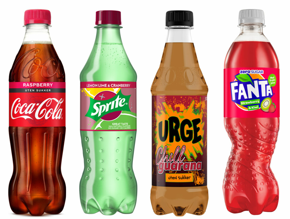 NYHETER: Mandag slapp Coca-Cola høstens nyheter på brusfronten, blant annet Coca-Cola med bringebærsmak.