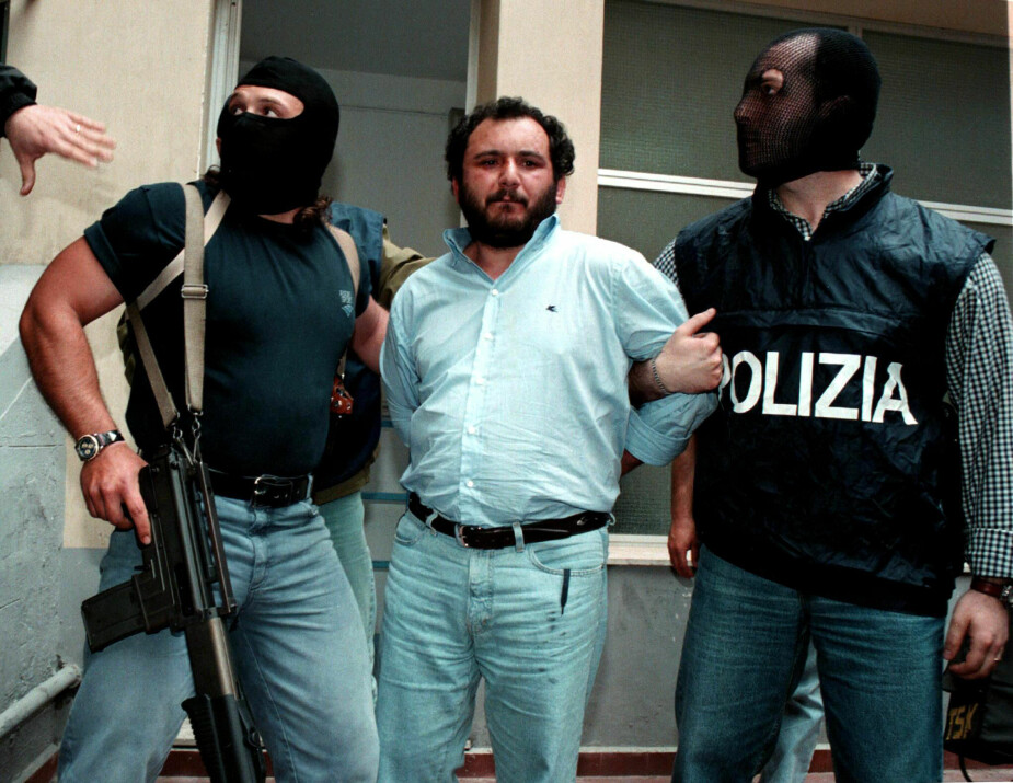 <b>SVINET TATT: </b>Mafiabøddelen Giovanni Brusca, med tilnavnet "Svinet" og "u scannacristiani" - menneskeslakteren, ble arrestert i 1996. Det var han som detonerte bilbomben som drepte Giovanni Falcone.
