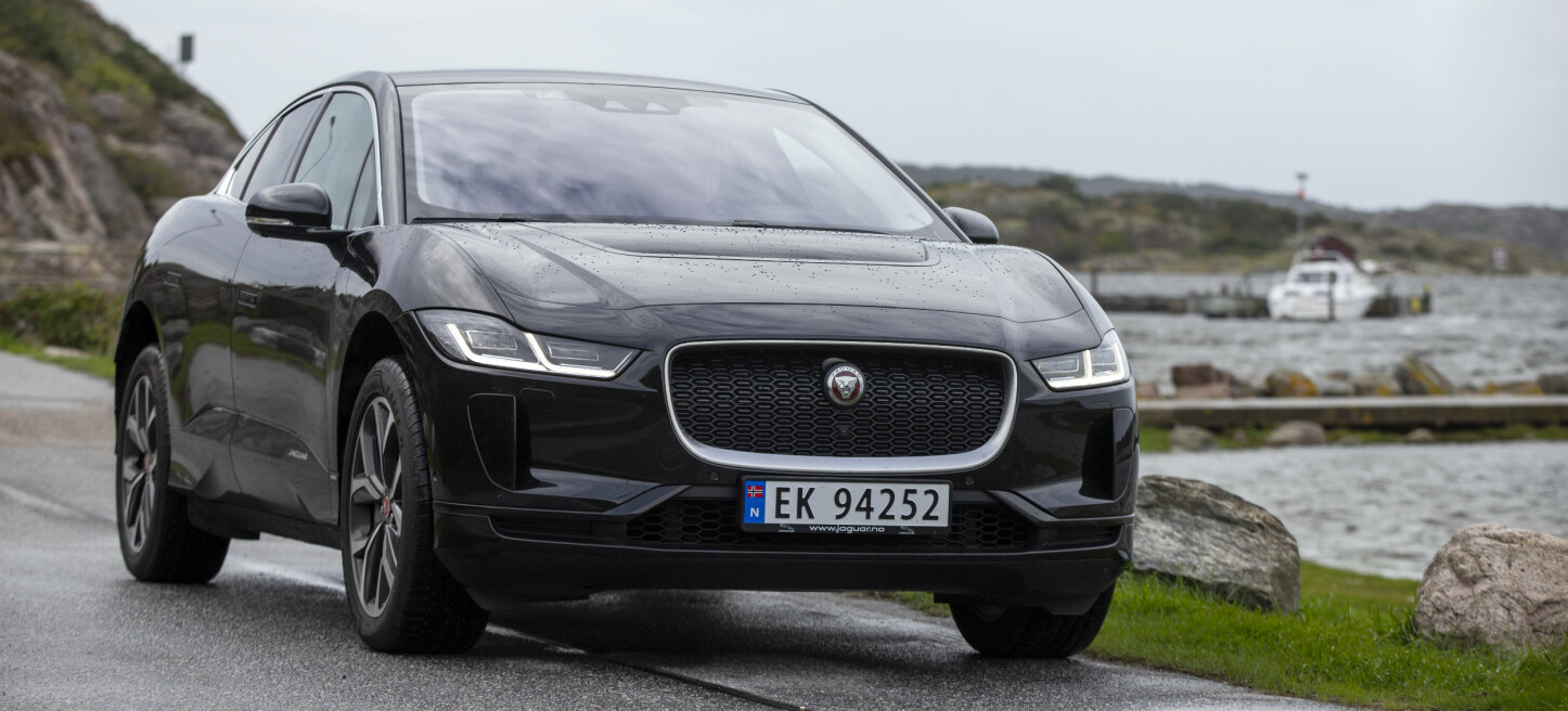 SIKKER: Jaguar i-Pace er en av tre biler som tyvene sliter med å stjele via såkalt relay-ing - en teknikk der tyver stjeler nøkkelens digitale signaler, for så å åpne og starte en bil.