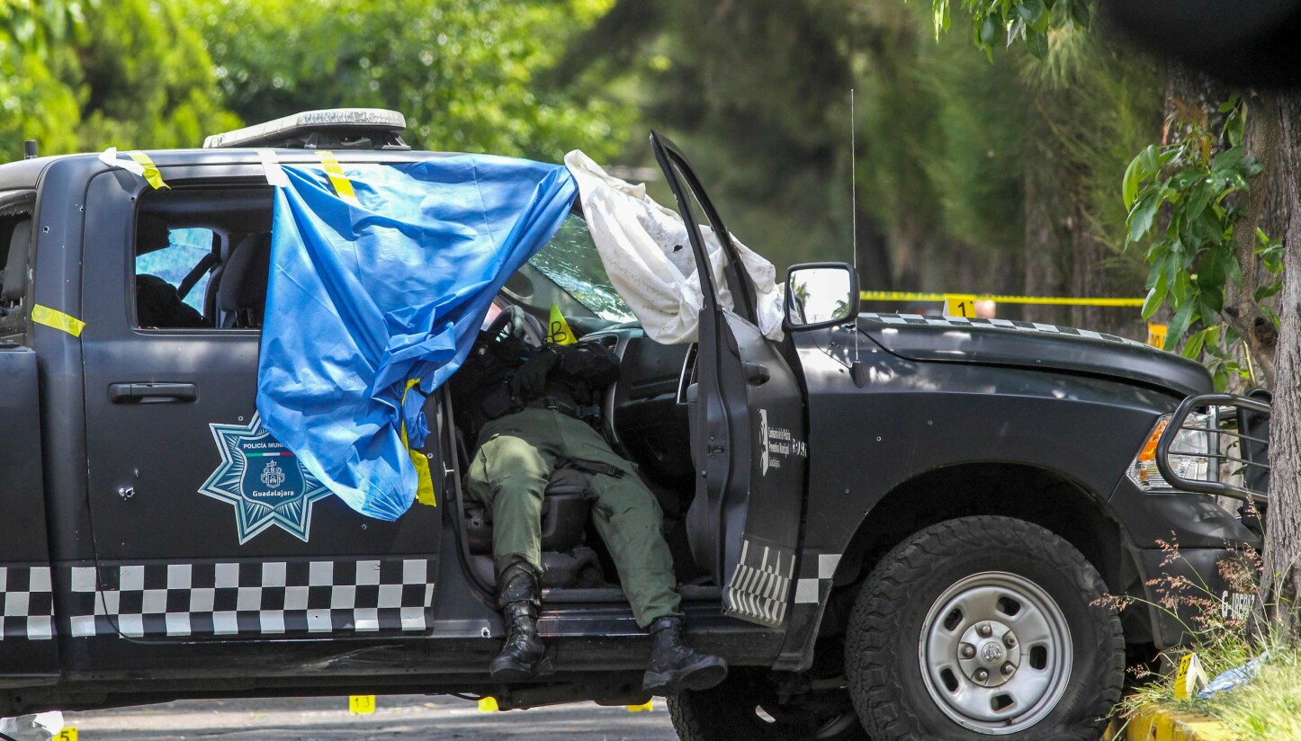 <b>BRUTAL KRIG:</b> Jalisco-kartellet under ledelse av «El Mencho» går ikke av veien for å drepe politi og sikkerhetsstyrker.