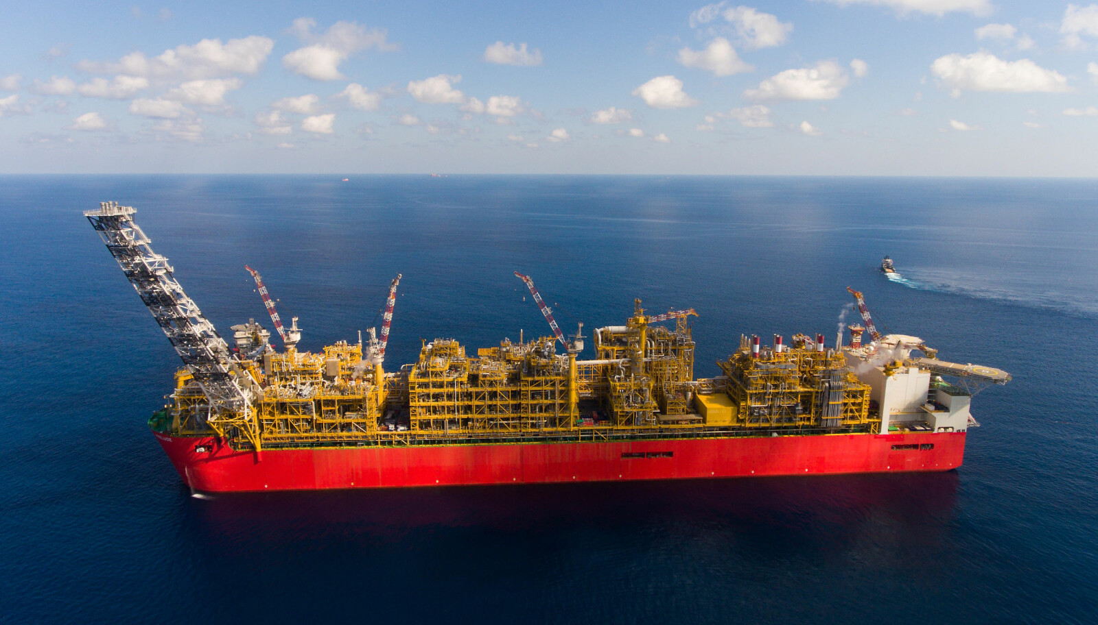 KOLOSS: Ifølge Shell er "Prelude FLNG" verdens største flytende produksjons­enhet.