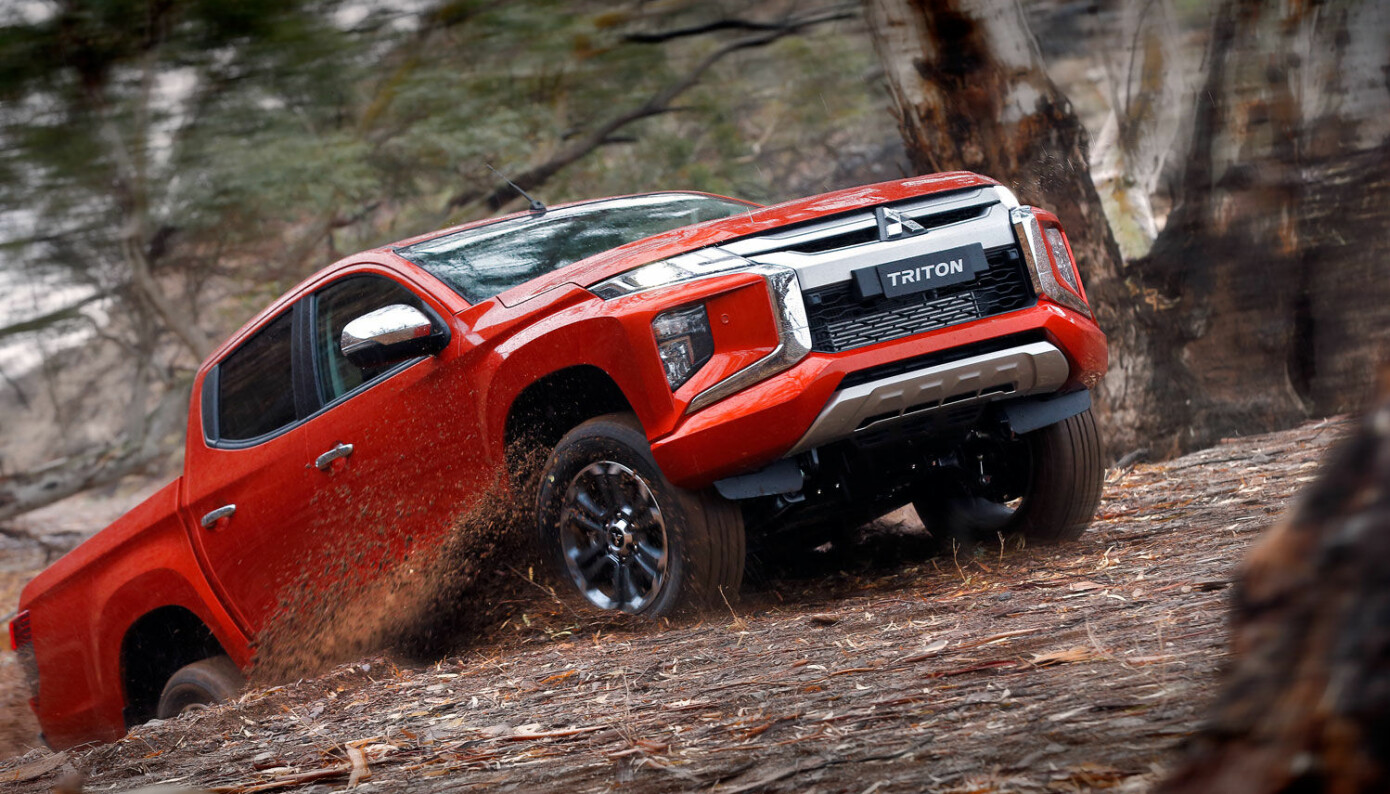 KOMMER STRAKS: Nye Mitsubishi L200 vil koste fra 435.000 kroner med dobbelkabin og sekstrinns automatgir. L200 heter Triton i flere land.