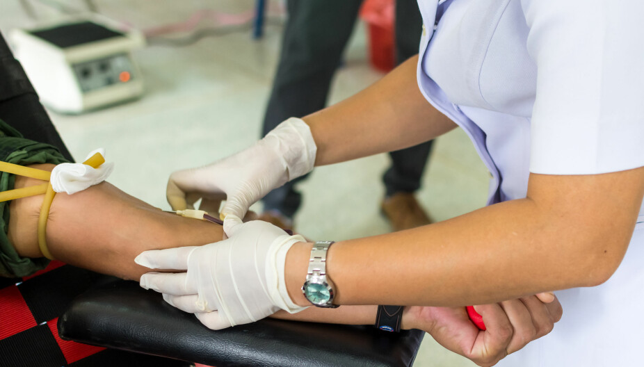 BLODTYPE: Hvis du trenger blodoverføring, vil blodtypen din testes ved en blodprøve slik at du får riktig blodtype. Det skal også stå på helsekortet.