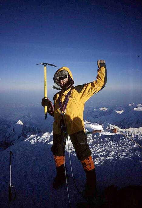 <b>DENALI:</b> Et av de første fjellene Randi klatret, var Mount Denali i Alaska i år 2000. (Foto: Privat)