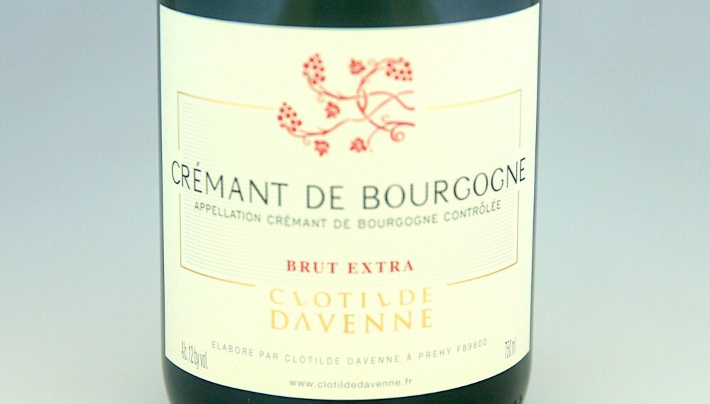TIL LUTEFISK: Clotilde Davenne Crémant de Bourgogne Extra Brut.