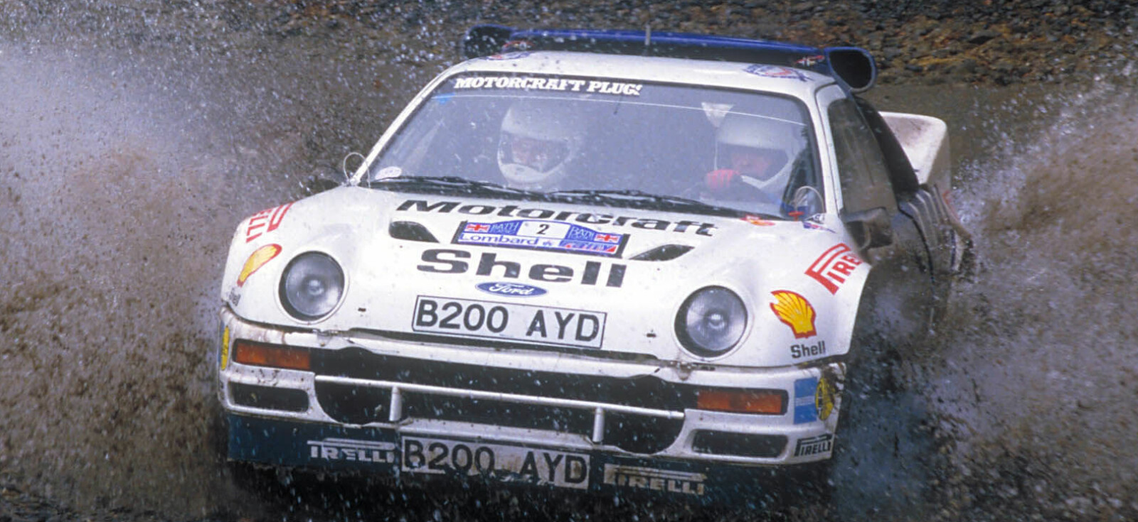 <b>SISTE VM-LØP:</b> Stig Blomqvist rattet en Ford RS200 under RAC Rally i 1986.