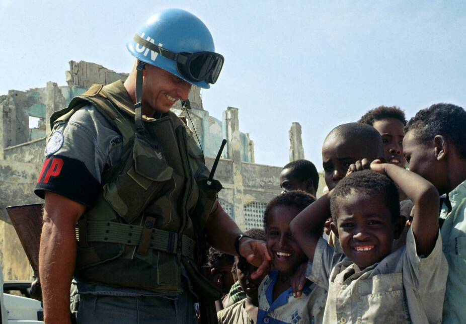 <b>NORSKE SOLDATER: </b>De første fredsbevarende FN-styrkene kom i 1992. Der deltok flere norske soldater, som Steinar Reisæter Andersen i