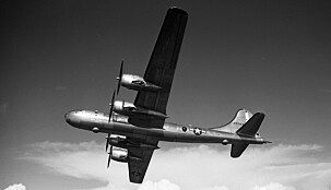 ATOMBOMBEFLY: B-29 Superfortress var også signert Boeing, og Egtvedt ledet arbeidet med å utvikle flytypen som slapp atombombene over Hiroshima og Nagasaki.