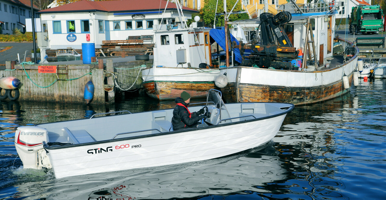 I FISKEHAVNA: Her passer Sting 600 Pro perfekt inn, enten det er til hobby- eller yrkesbruk.
