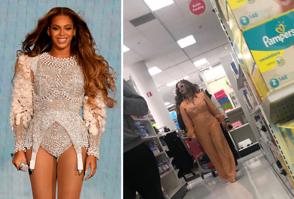 OBSERVERT PÅ BUTTA: Internett er både sjokkerte og overlykkelige over at også Beyoncé shopper på supermarkedkjeden Target.