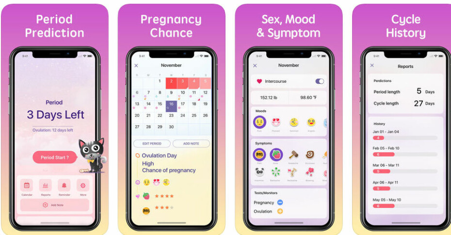 Mensen-appen Period Calendar