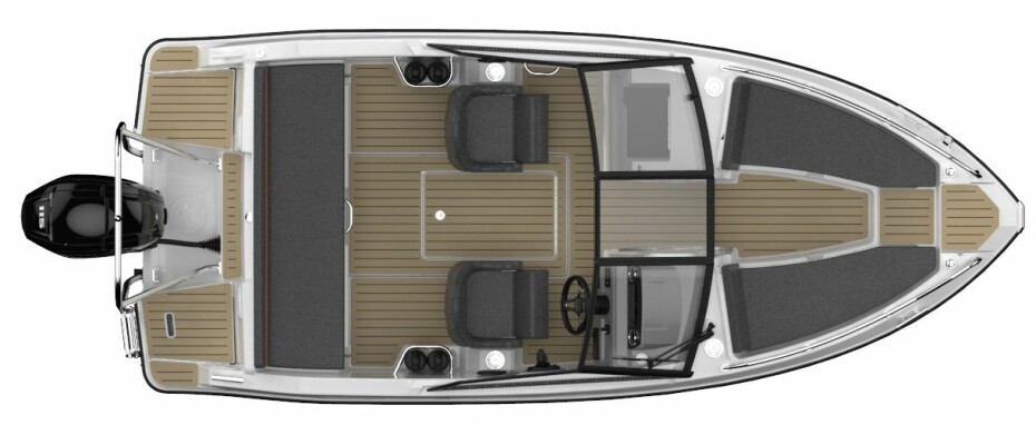 BRED: God utnyttelse av plassen gir sittemulighet for seks stykker i Uttern T53 .