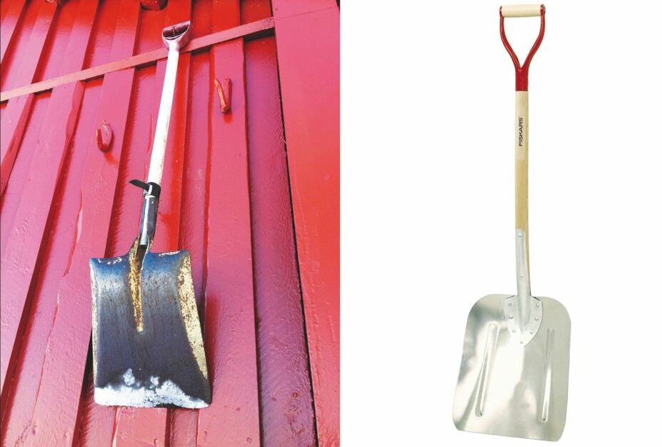 GODT FORBEREDT: Spaden gjør liten nytte for seg om den står i det nedsnødde skjulet. Heng den høyt på veggen. Velg også et godt redskap. En brukket spade kan gi en dårlig start på utgravingen. Her går ekspertene for kvalitet. GODT FORBEREDT: Spaden gjør liten nytte for seg om den står i det nedsnødde skjulet. Heng den høyt på veggen. Velg også et godt redskap. En brukket spade kan gi en dårlig start på utgravingen. Her går ekspertene for kvalitet.