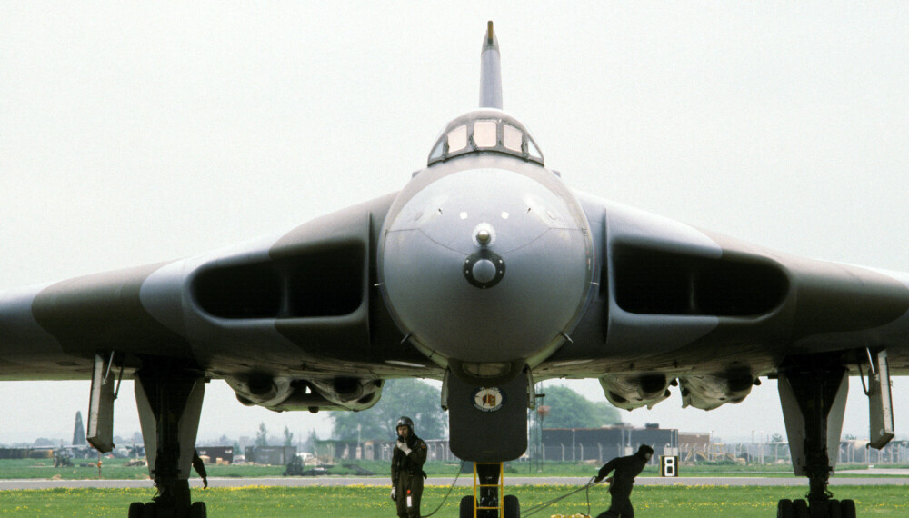 PENSJONERT: 30 år etter at det fløy for første gang ble det bestemt at Avro Vulcan skulle i krigen.