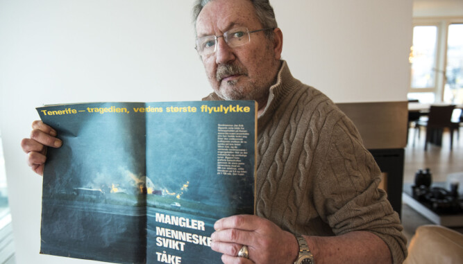 <b>FOTOGRAFERTE ULYKKEN:</b> Jan Erik Øgaard var øyenvitne til Tenerife-ulykken for 40 år siden. Den er fortsatt regnet som verdens største flyulykke. Bildene han tok ble blant annet brukt av Vi Menn.