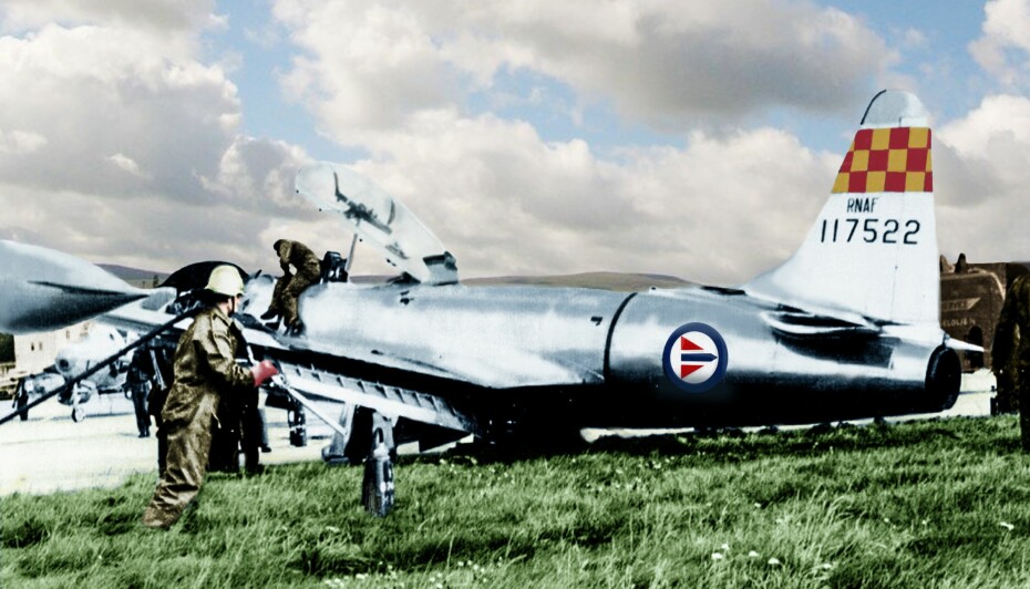 VRAK: DP-I ble ansett som vrak etter at Arne Storli hadde landet.