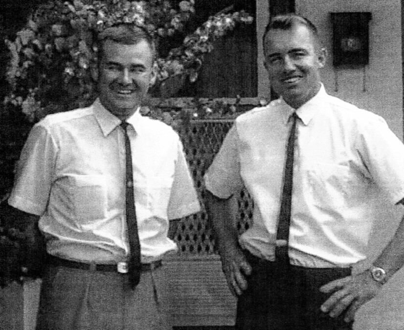 FETTERE: Søskenbarnet Harald Storlid (t.v.) holdt kontakt med Arne etter at han emigrerte til USA.