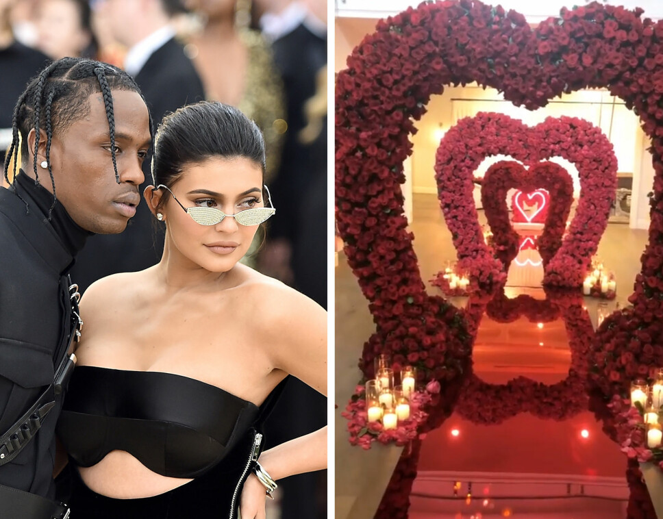 EKSTRAVAGANTE GAVER: Travis Scott og Kylie Jenner nøler ikke med å vise sin kjærlighet til hverandre.