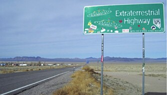 <b>UFO-LANDSBY:</b> Rachel, Nevada er navnet på husklyngen i ørkenen.