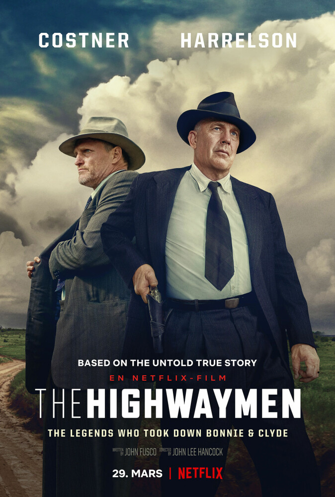 THE HIGHWAYMEN:Kevin Costner har fått rollen som Frank Hamer. Partneren, Maney Gault, er spilt av Woody Harreolson.