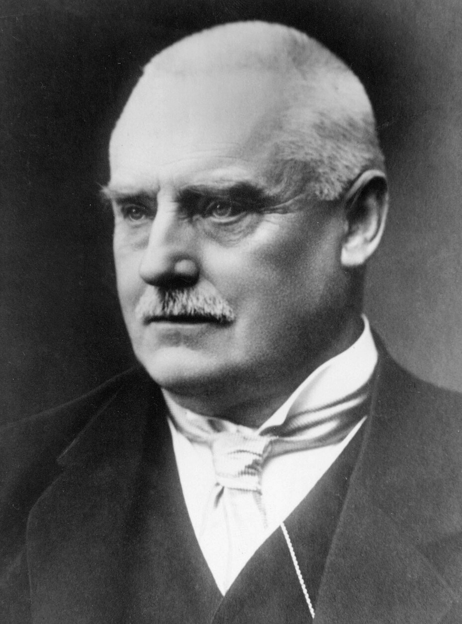 Statsråd Wollert Konow mottok brev, der Fridtjof Nansen slettes ikke ville avskrive Filchners utspill. Foto: Nasjonalbiblioteket