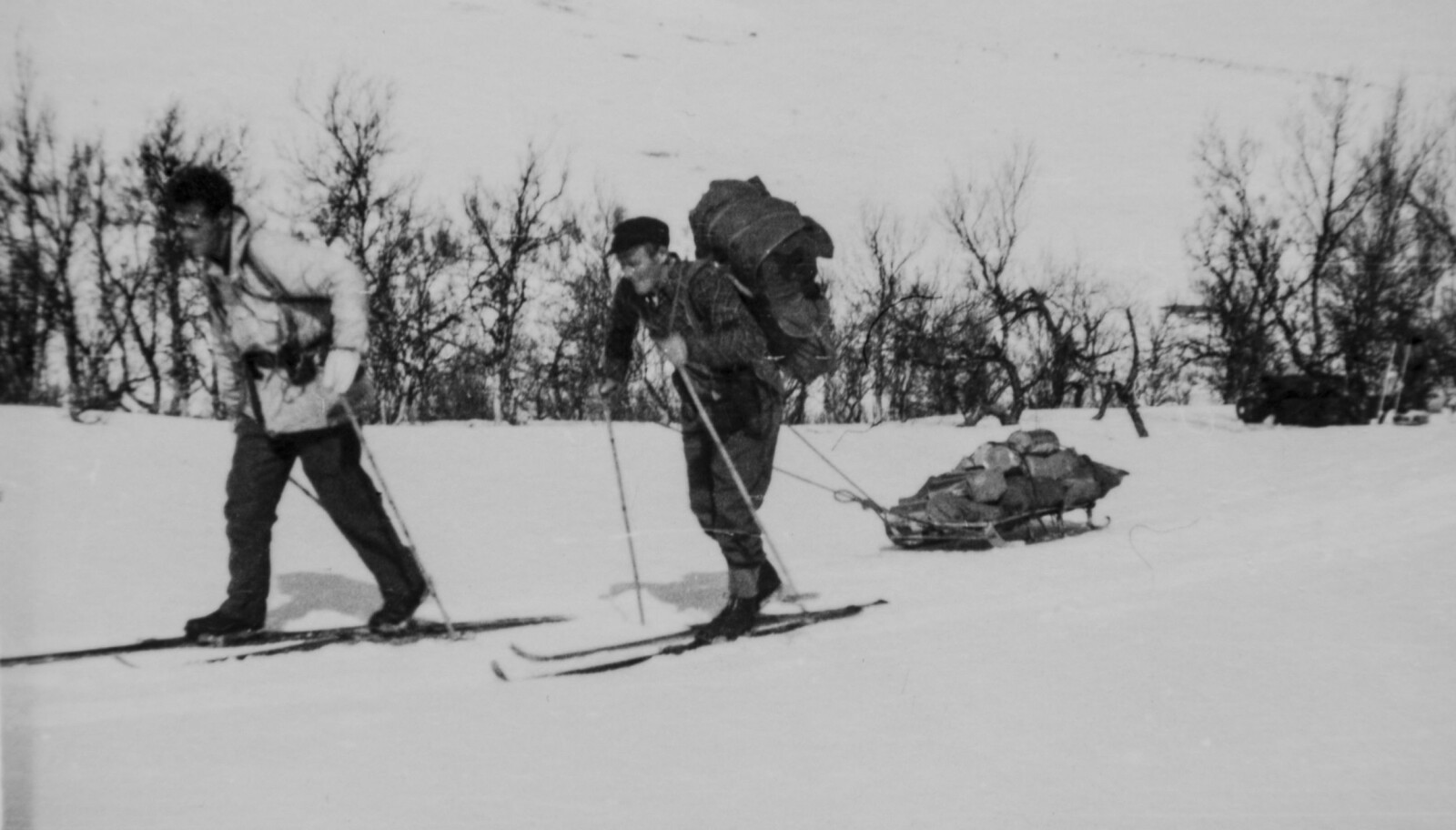 <b>ENORME OMRÅDER: </b>Ingen vet hvor mange mil Linge-karene gikk på ski mens de opererte i Rondane.<b> </b>Foto: Privat