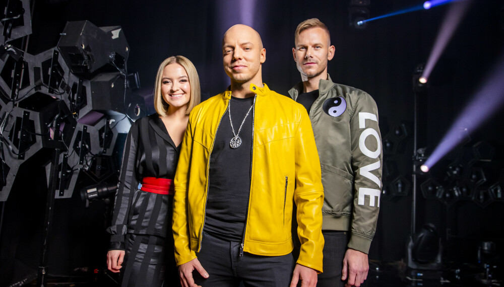 MUSIKK MED MENING: Alexandra Rotan, Fred Buljo og Tom Hugo fremførte sangen «Spirit in the Sky» i lørdagens Melodi Grand Prix-finale.