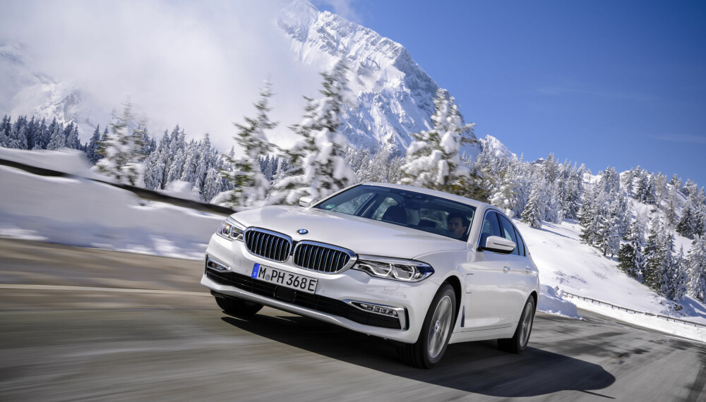 <b>DRIFT PÅ ALLE FIRE:</b> Ladbar BMW 5-serie med xDrive har bra potensial i Norge