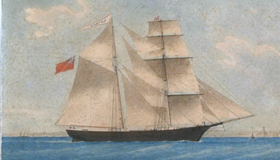 <b>ALLE SPØKELSESSKIPS MOR: </b>Maleri av «Amazon», som senere ble omdøpt til «Mary Celeste».