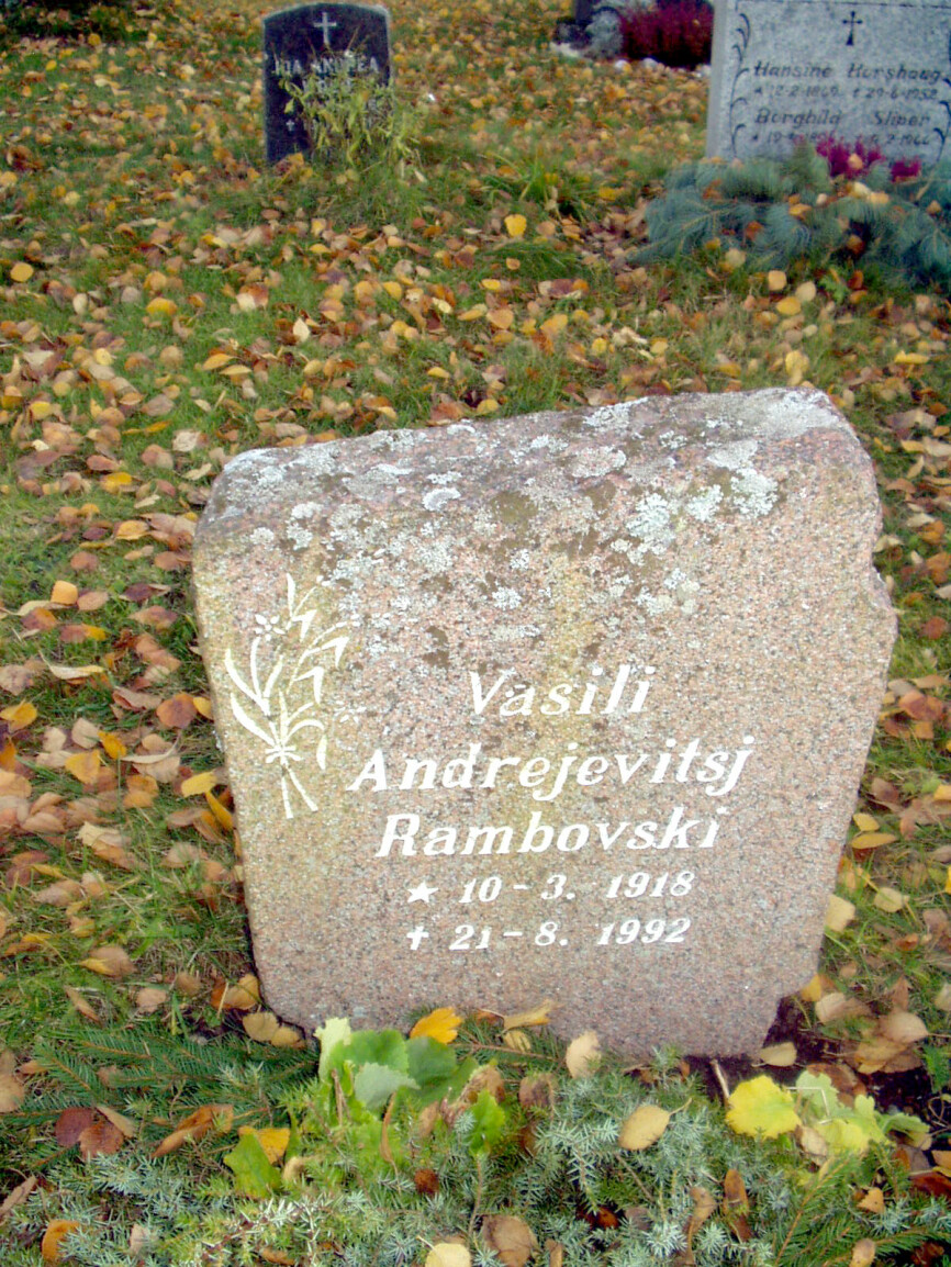 KOM ALDRI HJEM: VASILI RAMBOVSKIS GRAVSTED PÅ LEVANGER.