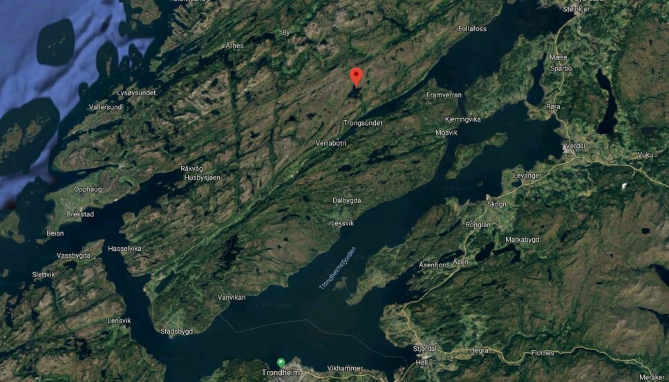 <b>PISTOLFUNN:</b>Noen få kilometer fra Trondheimsfjorden ble Hassels pistol, båtlue og radiosender funnet.