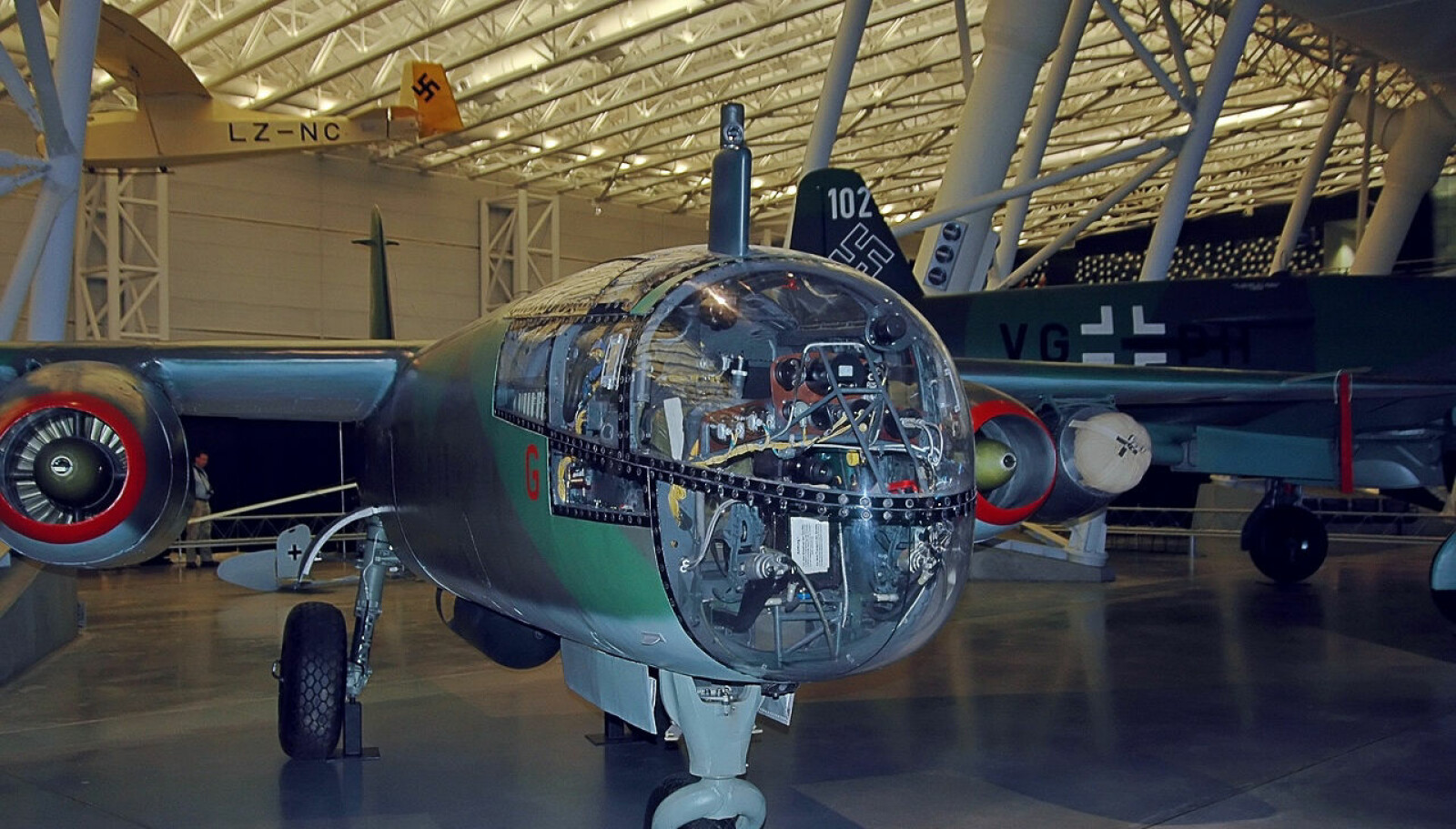 <b>FRA SOLA: </b>Det eneste eksemplaret som er bevart av Arado 234 står utstilt på Smithsonia Institute i Washington, USA.