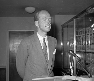 <b>OVERTOK:</b> Forretningsgiganten Fred. Olsen overtok Timex etter faren i 1955. Her fotografert på 1960-tallet. Foto: Scanpix