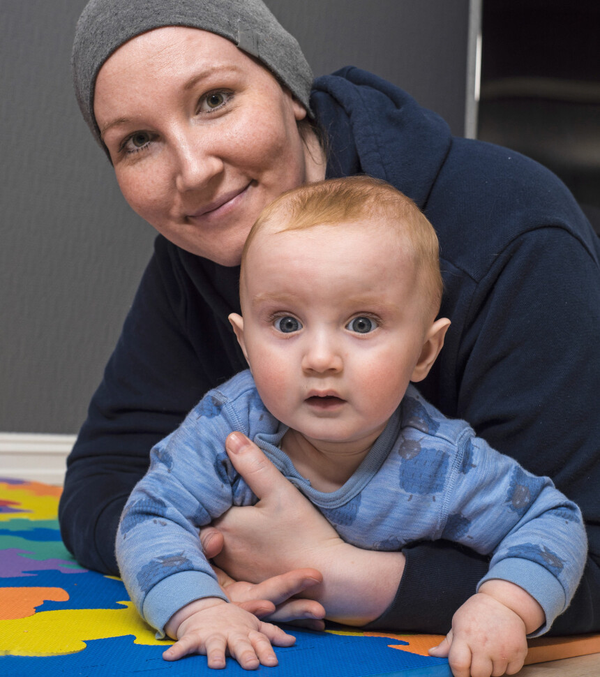 FRISK: Kristine er kreftfri i dag.