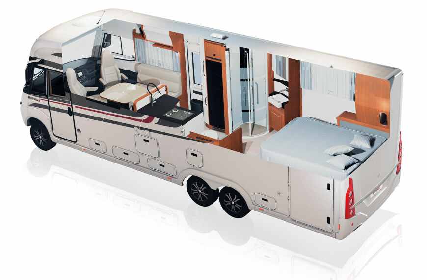 RULLENDE LEILIGHET: Store helintegrerte bobiler og linere er virkelig rullende leiligheter.