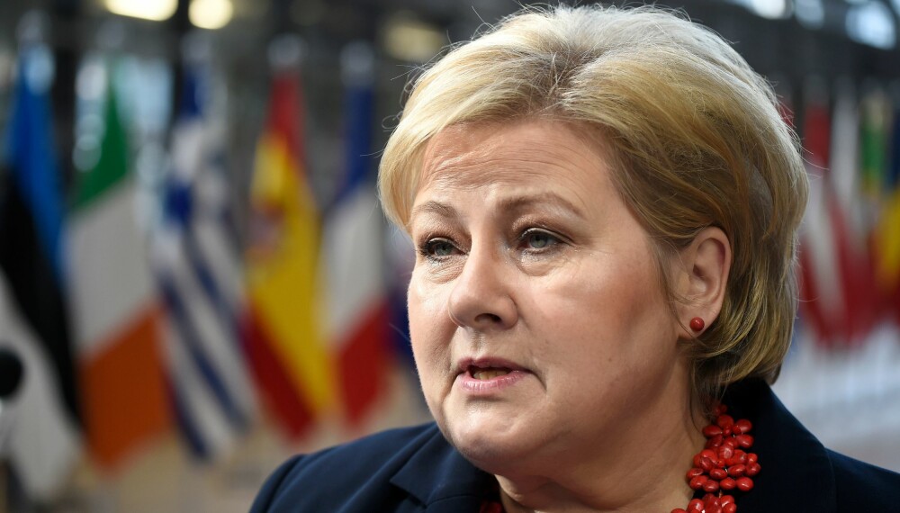 HAR DYSLEKSI: Statsminister Erna Solberg avslørte at hun hadde dysleksi etter at hun ble kritisert for skrivefeil.
